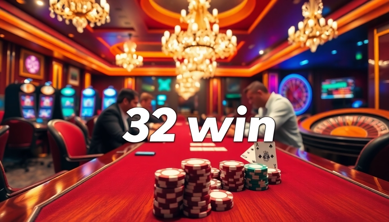 Experienced gamblers celebrating a big win at the casino, showcasing the excitement of 32 win.