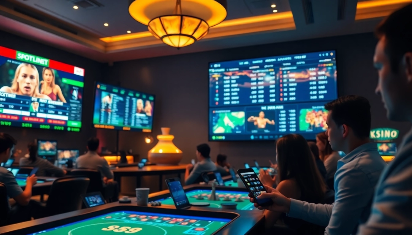 Engaging online gambling experience at bk860s.com with modern interface and lively atmosphere.