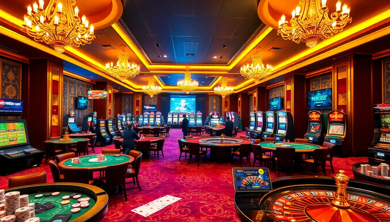 Experience the thrill of gaming at NK88.com with vibrant casino elements and excitement.